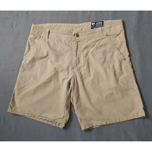 Kuhl Utility‎ Shorts Men's 38 X 10" Khaki Brown Pockets Hiking Outdoor